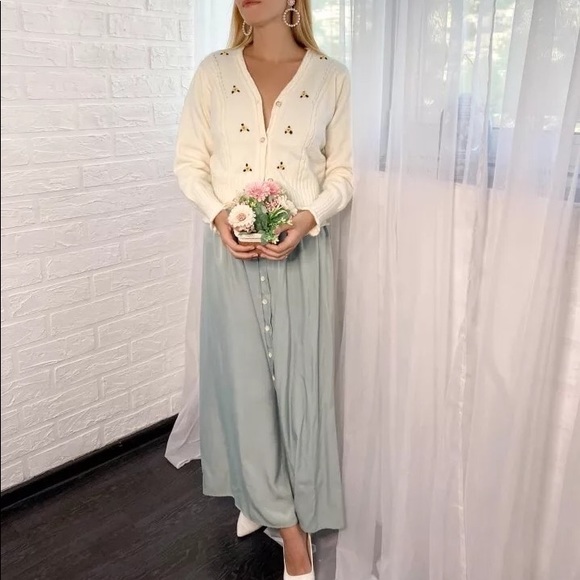 Embroidered Knit Cardigan - Picture 8 of 15